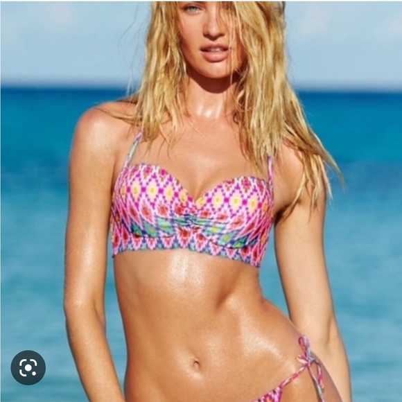 Victoria’s Secret Ikat get away halter 36DD bikini top - Picture 8 of 9